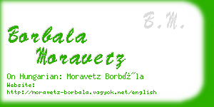 borbala moravetz business card